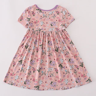 Floral dress on a white background