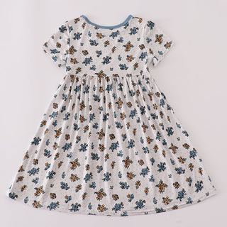 Floral dress on a white background