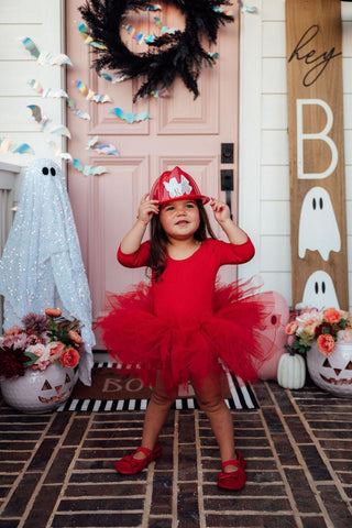 Aralyn Scarlet Tutu 3/4 Sleeve Leotard