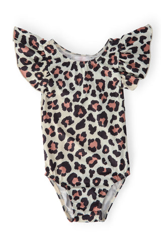 Wild One Short Sleeve Flutter Sleeve Leotard