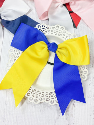 School Spirit Cheer Bows - Pony O - 6"