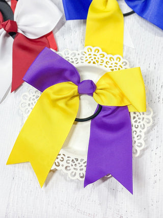 School Spirit Cheer Bows - Pony O - 6"