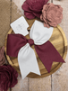 Maroon/White