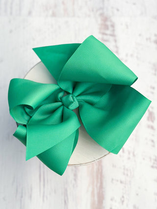 Texas Size Grosgrain Hair Bow - Alligator Clip - 6.5" - 36 colors
